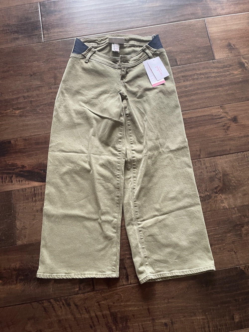Wide Leg Olive Green Pants maternity